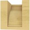 Ekena Millwork 4"W x 4"D x 4"H Wide Helena Rough Cedar Woodgrain TimberThane Corbel, Primed Tan CORUR04X04X04HELRCPR - alternate 6